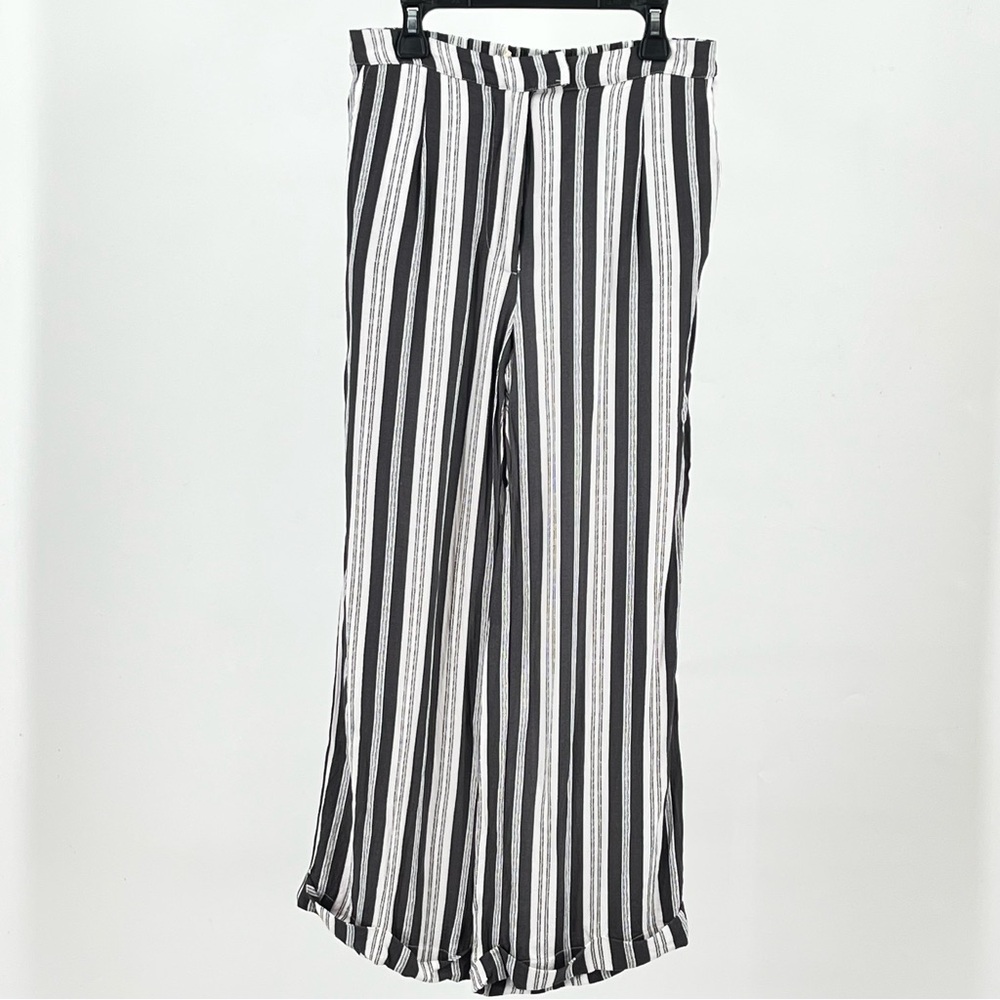Saltwater LUXE Monochrome Striped Wide Leg Pants
